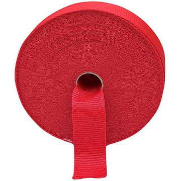PP band 40 mm breed kleur rood.