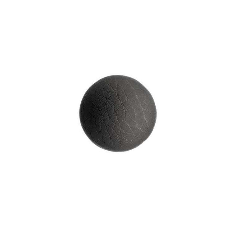 Knoop 2 cm gestoffeerd met xp zwart kunstleer