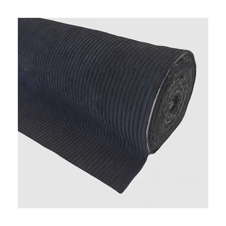 Ribcord zwart 140 cm breed