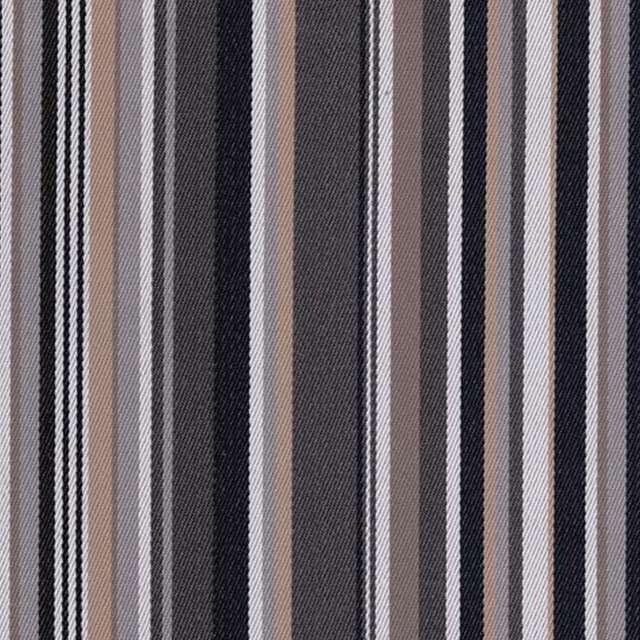 Outdoorstof stripes antraciet 150 cm breed