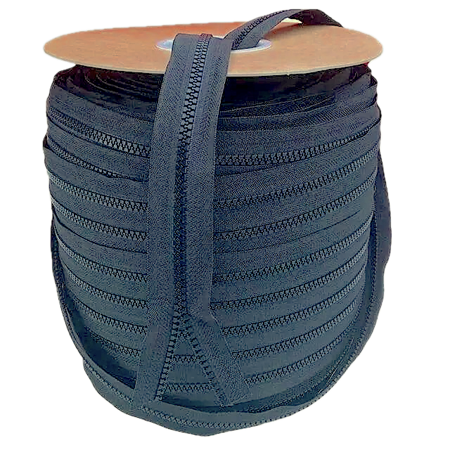 Bloktand rits 6 mm blauw per meter