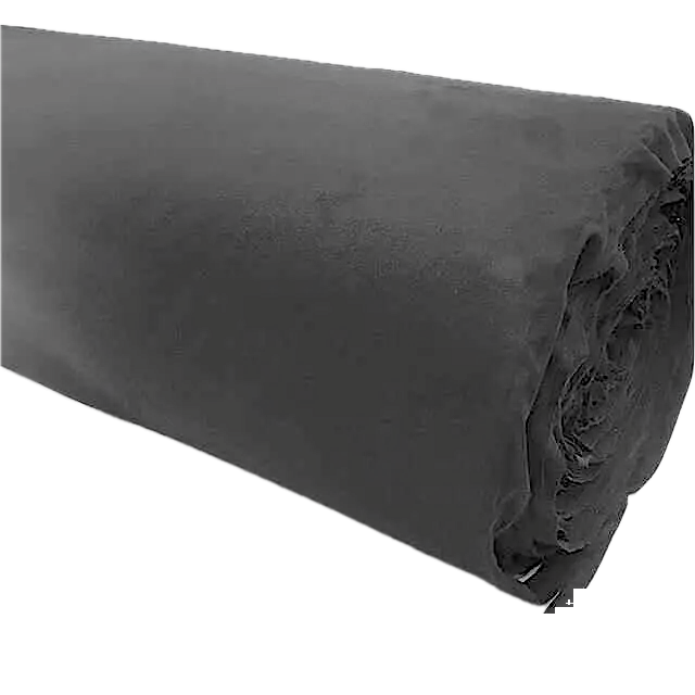 Hemel en wandbekleding Algantara zwart met rek