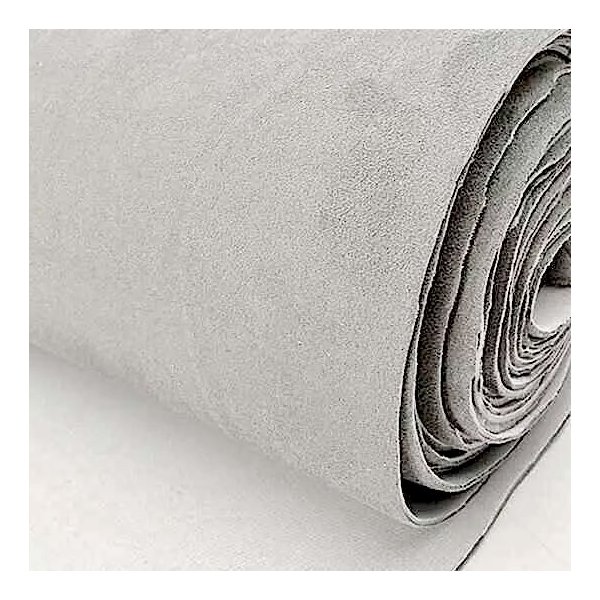 Hemel en wandbekleding Algantara licht grijs met rek