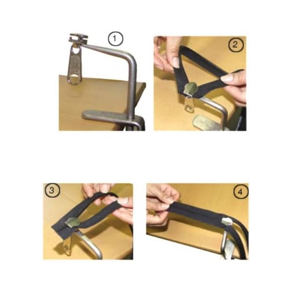 Budget hulp stuk om rits schuivers op een rits te zetten