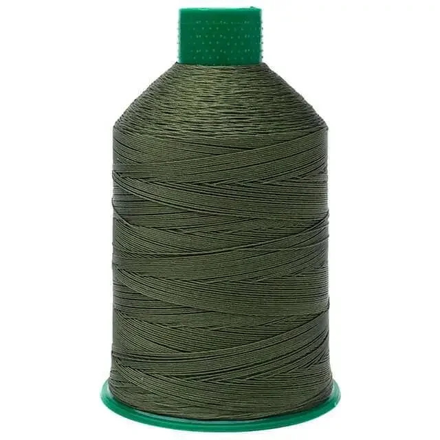 Leder garen groen 5730 dikte 20