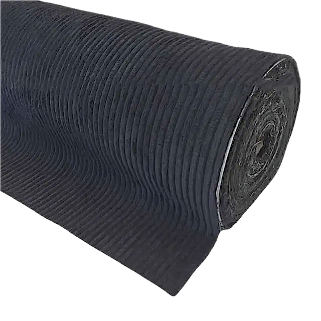 Ribcord zwart 140 cm breed