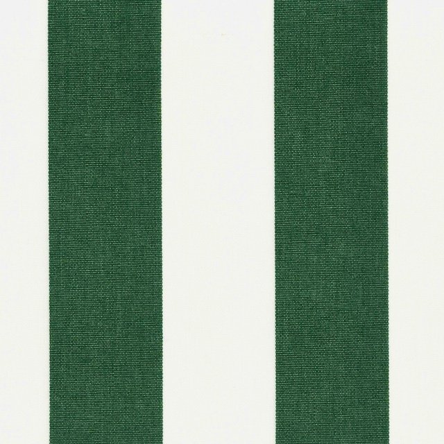 Outdoor stof streepje groen wit 160 cm breed