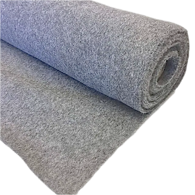 Rol 10 meter Naaldvilt wandbekleding grijs gemeleerd 200 cm breed
