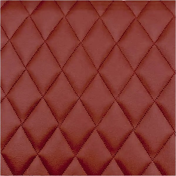 Ruit 7,5x5 cm donker rood kunstleer