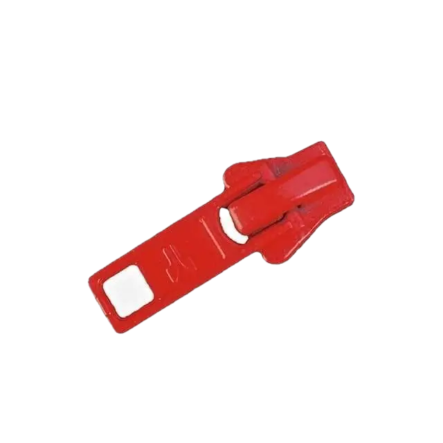 Bloktand rits 6 mm rood per meter