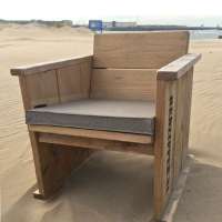 Outdoor kussen hoes 60x60x6 cm Taupe