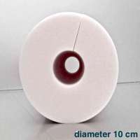 Polyether rol railing rug steun met 3 cm midden gat diameter 10 cm