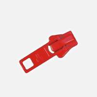 Bloktand rits 6 mm rood Rits