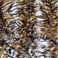 Velboa tijger print stof 150 cm breed