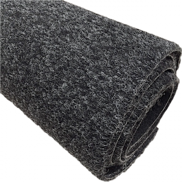 Auto tapijt grijs zwart gemeleerd