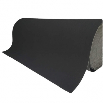 Gelamineerd dek zwart 150 cm breed