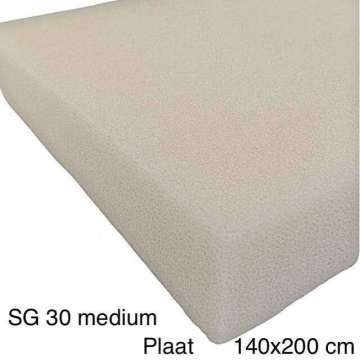 Quick - dry foam SG 30 medium 140x200 cm 2 cm