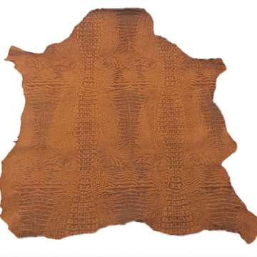 Schapen huid Cognag croco print