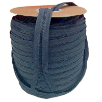 Bloktand rits 6 mm blauw per meter