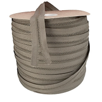 Bloktand rits 6 mm taupe per meter