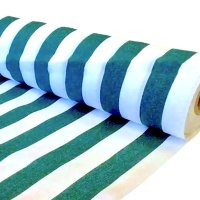 Outdoor stof streepje groen wit 160 cm breed