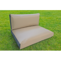 Set pallet kussen taupe zwart.