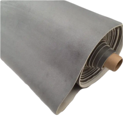 Hemel en wand bekleding Algantara grijs met rek