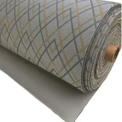 Auto bekleding ruit grijs goud 125 cm breed