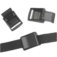 Band gesp 25 mm breed zwart kunststof