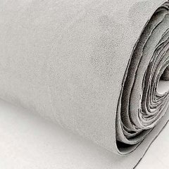 Hemel en wandbekleding Algantara licht grijs met rek