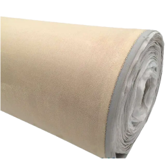 Hemel en wandbekleding Algantara beige met rek
