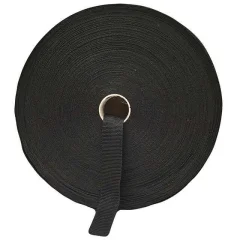 PP band 40 mm breed kleur zwart.