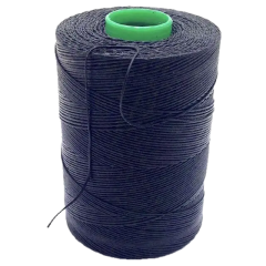 Knopen touw gewaxt 10 meter zwart