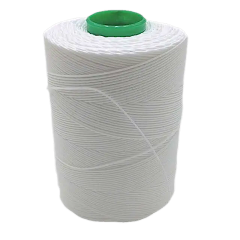 Knopen touw gewaxt 10 meter wit