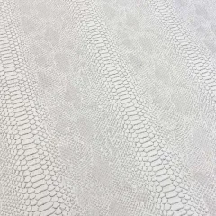 Kunstleer Croco White Grey 140 cm breed