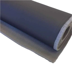 Wandbekleding xp zwart kunstleer met foam laag 140 cm breed