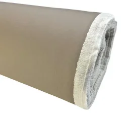 Kunstleer super soft licht taupe 140 cm breed
