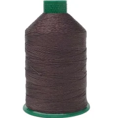 Leder garen donker bruin 3468 dikte 20