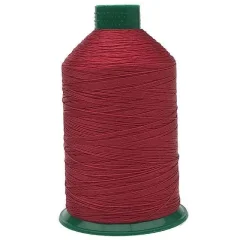 Leder garen rood 3312 dikte 20