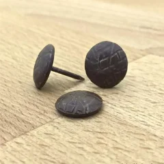 D52 lederlook bruin kop 13 mm