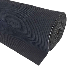 Ribcord zwart 140 cm breed