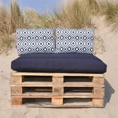 Pallet kussens Navy Art serie