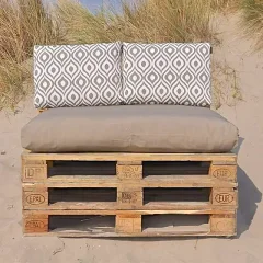 Pallet kussens Taupe Art serie