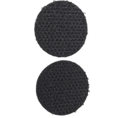 Plak rondjes 22 mm zwart haak Klittenband