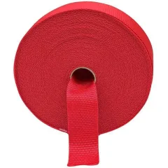 PP band 40 mm breed kleur rood.