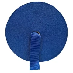 PP band 50 mm breed kleur kobalt blauw.