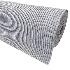 Ribcord Licht grijs 140 cm breed