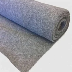 Rol 10 meter Naaldvilt wandbekleding grijs gemeleerd 200 cm breed
