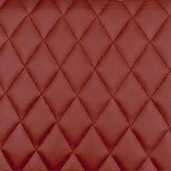 Ruit 7,5x5 cm donker rood kunstleer