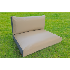 Set pallet kussen taupe zwart.